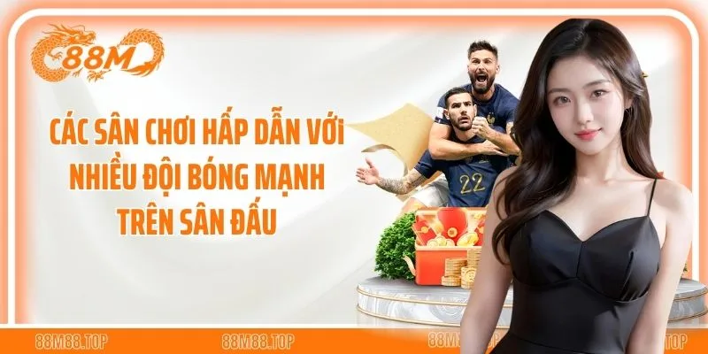 Các sân chơi hấp dẫn với nhiều đội bóng mạnh trên sân đấu